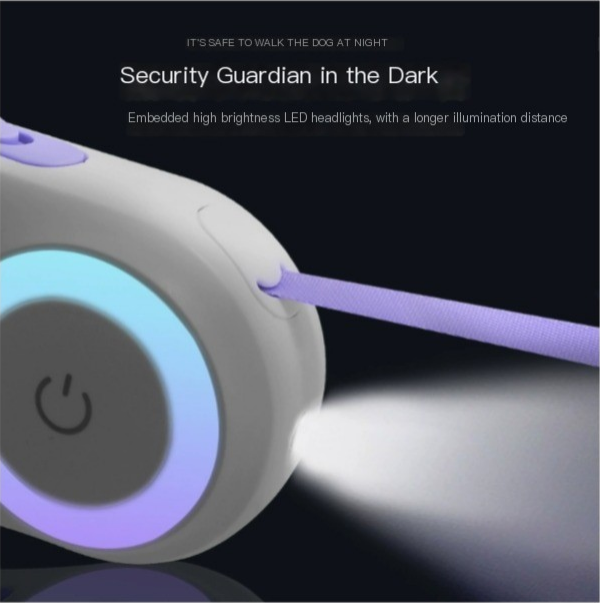 Automatic Retractable Dog Leash and Collar for Pets
